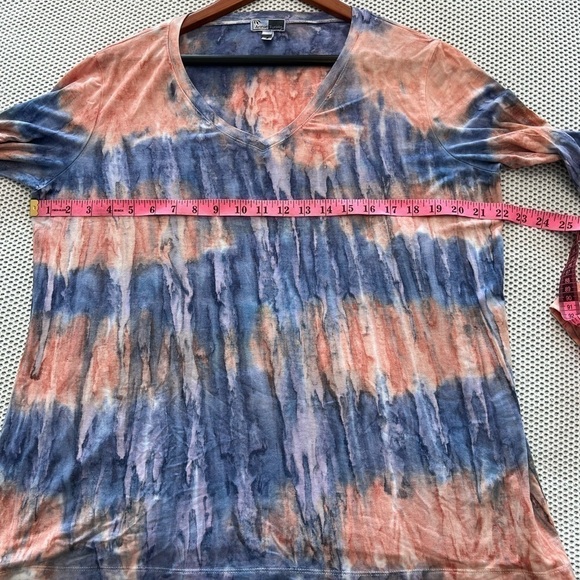 Annie Turbin Tie Dye Stripe Long Sleeve Top 4 - Picture 7 of 11